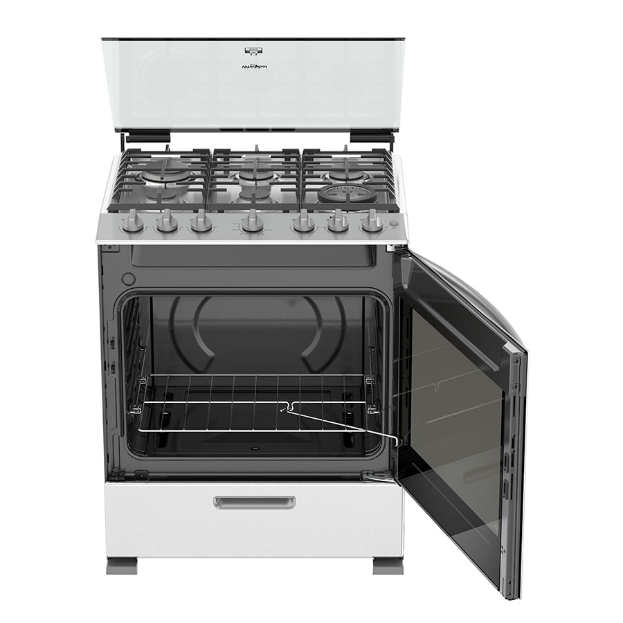 Whirlpool WFR7100S cooker Freestanding cooker Gas Grey – image 2