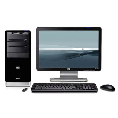 HP Pavilion a6170.ru-m PC with HP w1907v 19’’ Widescreen Flat Panel Monitor