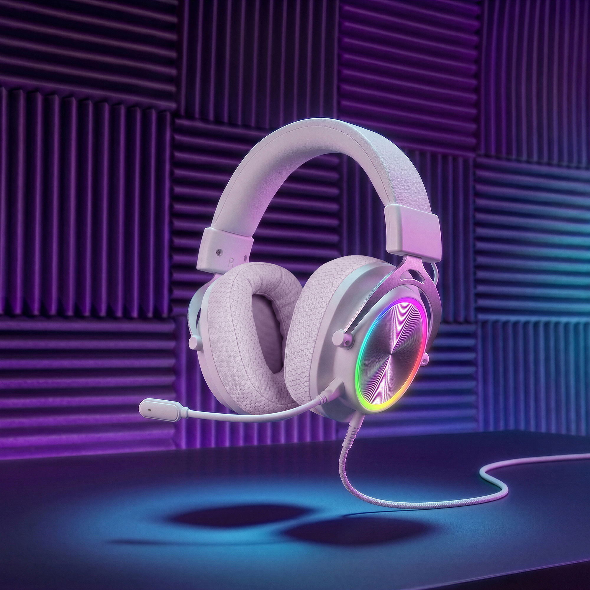 Mars Gaming MHFORGEW headphones/headset Wired Head-band USB Type-C / USB Type-A White – image 5