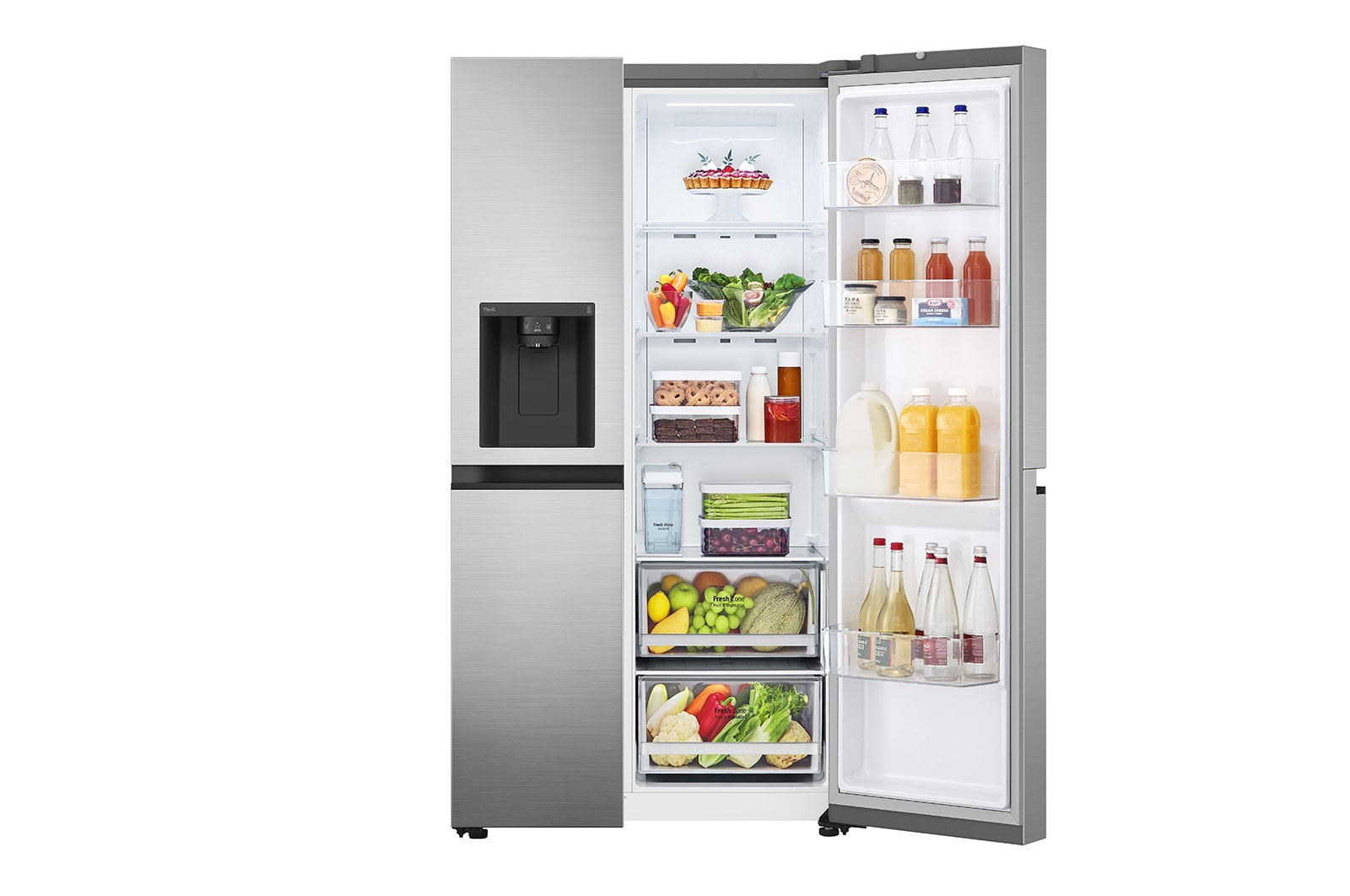 LG GSLV51PZXE side-by-side refrigerator Freestanding – image 2