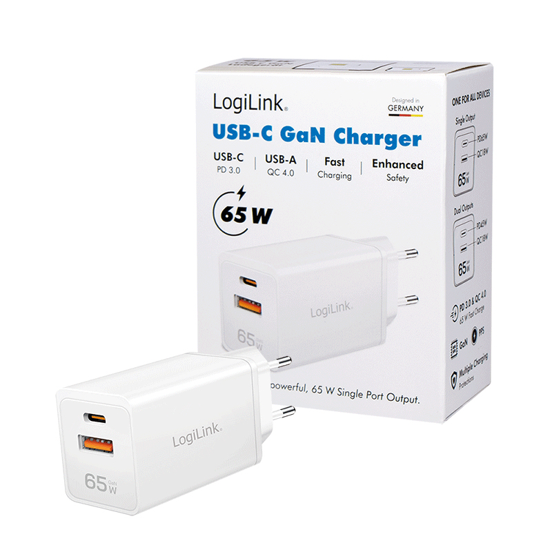 LogiLink PA0371 mobile device charger Universal White AC Fast charging Indoor – image 3