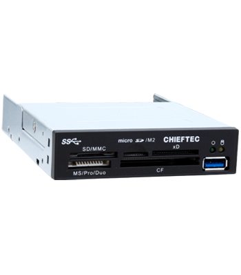 Chieftec CRD-601-U3 card reader USB 3.2 Gen 1 (3.1 Gen 1) Internal Black – image 1