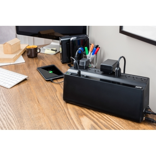 APC UPS- Back ES 850VA, 2 USB charging p Apc