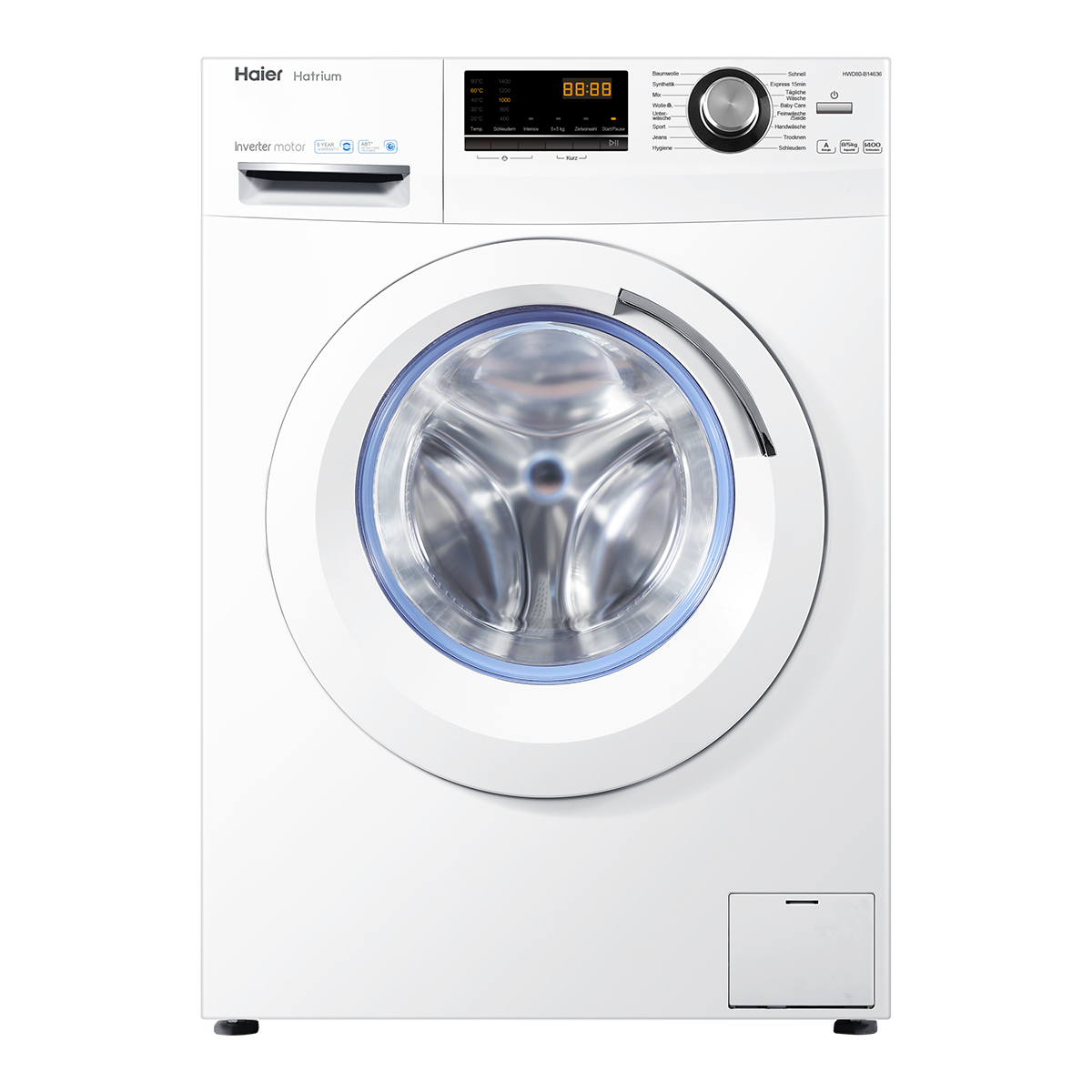 Haier HWD80-B14636 washer dryer Freestanding Front-load White – image 1