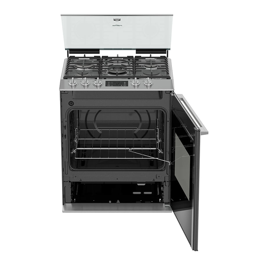 Whirlpool WFR9000S cooker Freestanding cooker Gas Silver – image 2