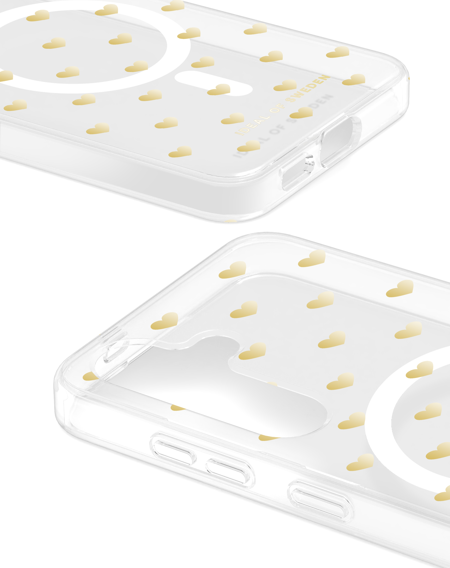 iDeal of Sweden Clear Case MagSafe Galaxy S24 / S25 Golden Hearts – image 2
