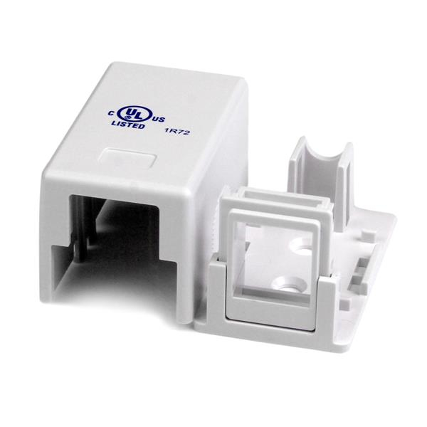 StarTech.com Single Cat 5e RJ45 Universal Wall Jack - White