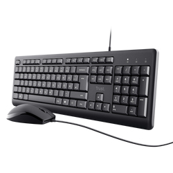 Trust TKM-250 keyboard Mouse included Universal USB QWERTY Nordic Black