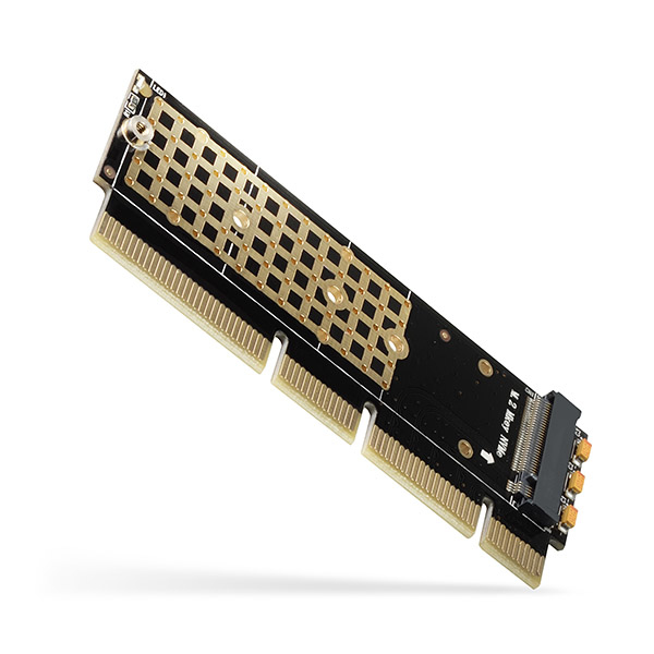 Axagon PCEM2-1U PCIe x16/x8/x4 - M.2 NVMe M-key slot adapter 1U – image 1