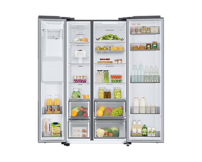 Samsung RS68A8830S9 side-by-side refrigerator Freestanding Silver – image 7