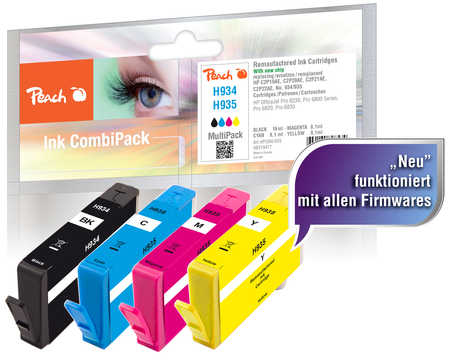 Peach 319477 ink cartridge Black, Cyan, Magenta, Yellow