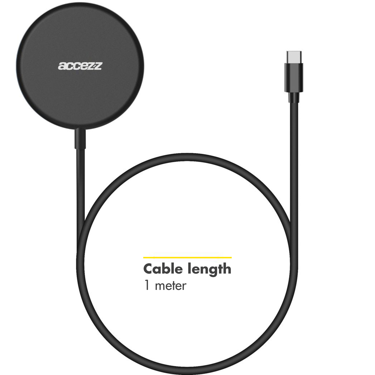 Accezz WIRELESSCHARGER50252701 mobile device charger Smartphone Black USB Wireless charging Fast charging Indoor – image 4