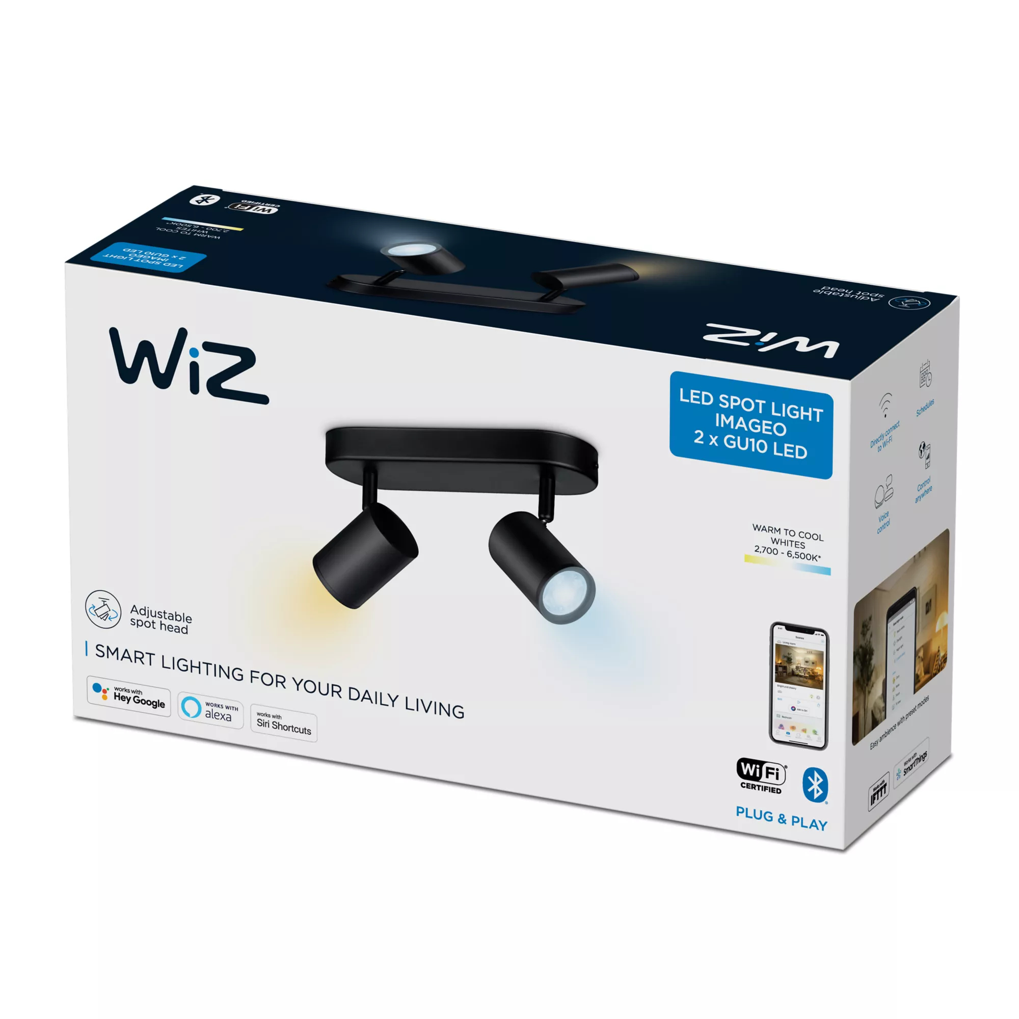 WiZ IMAGEO 2x adjustable spotlight – image 2