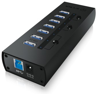 ICY BOX IB-AC6702 USB 3.2 Gen 1 (3.1 Gen 1) Type-A 5000 Mbit/s Black – image 2