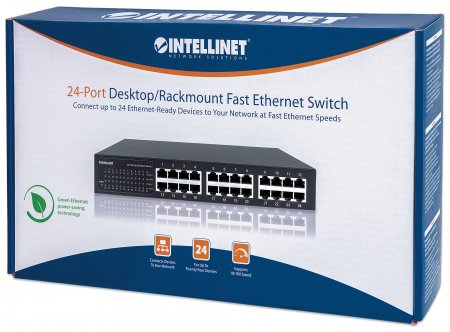 Intellinet 560924 network switch Unmanaged L2 Fast Ethernet (10/100) 1U Black – image 7