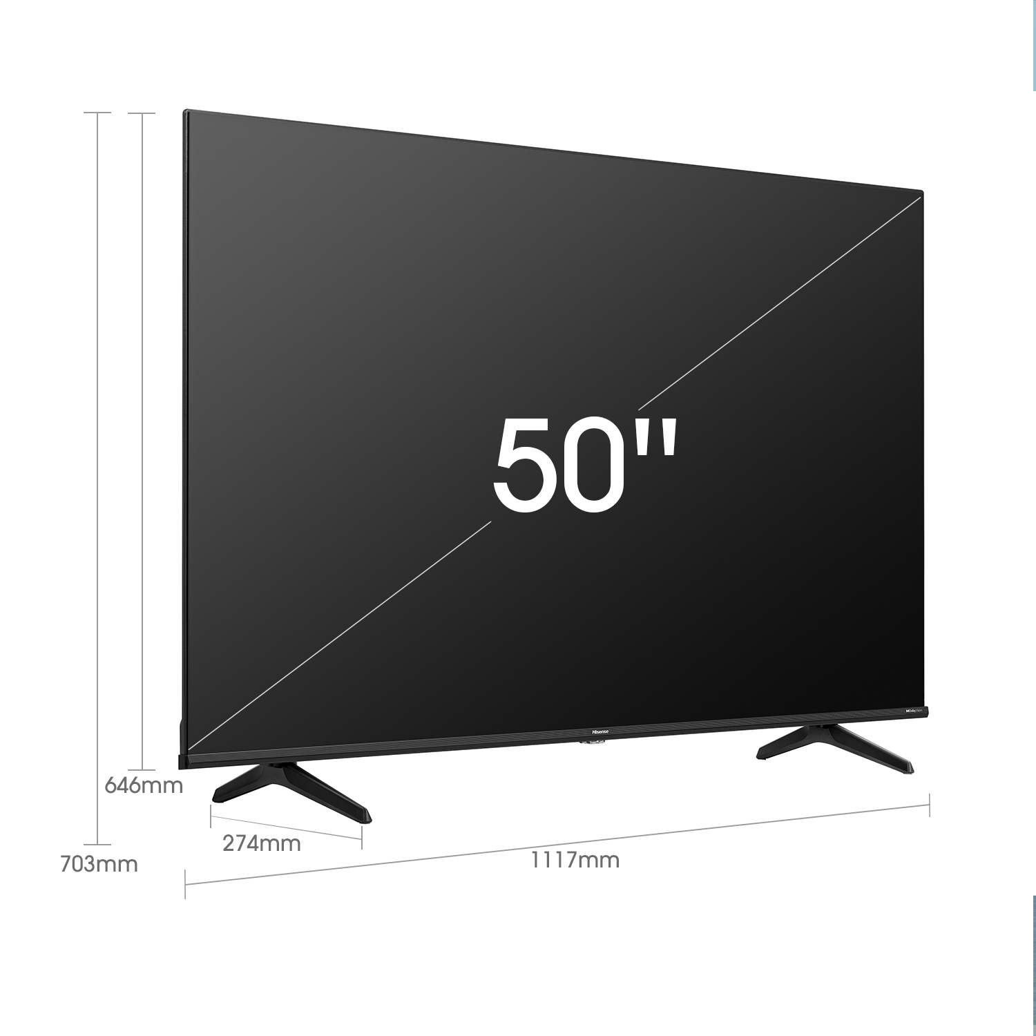 Hisense 50E78HQ QLED-TV 127cm Mittelfuß - 127 cm - DVB-S – image 2