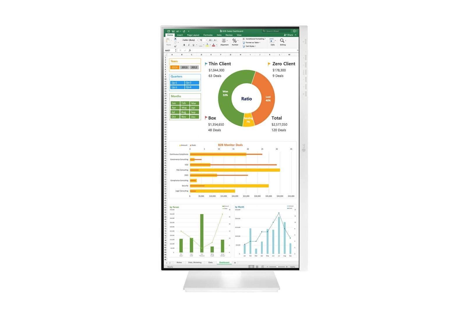 LG 24BN650Y-W computer monitor – image 7