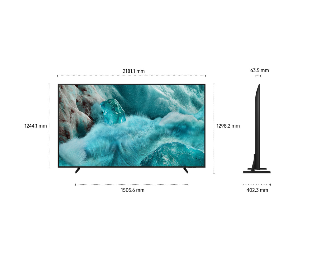 Samsung Q7F QE98Q7FAAUXXH TV 2.49 m (98") 4K Ultra HD Smart TV Wi-Fi Black – image 2