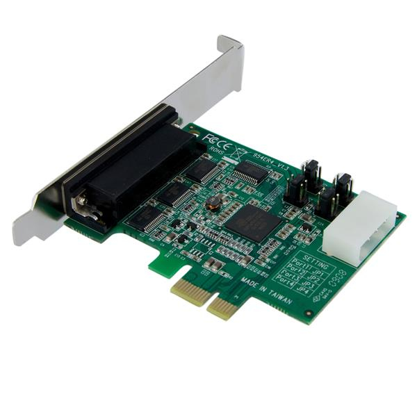 StarTech.com Discontinued and replaced by PEX4S953 - 4 Port Native PCI Express RS232 Serial Adapter Card with 16950 UART - PCIe RS232 Serial Card – image 4