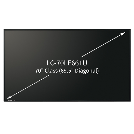 Sharp LC70LE661U 177.8 cm (70") Full HD Smart TV Wi-Fi Black 300 cd/m² – image 3