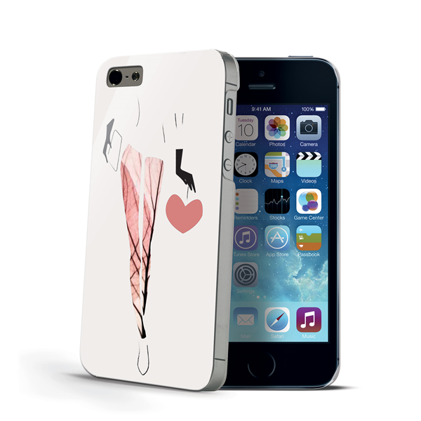 Celly CDCOVIPH5CA mobile phone case Cover Red, White