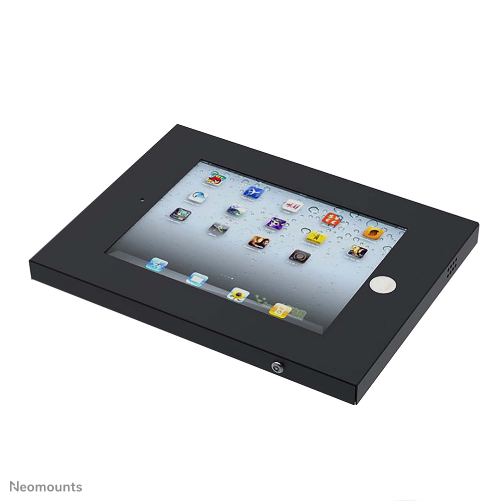 Neomounts IPAD2N-UN20 - Enclosure - Anti-Theft - for tablet - lockable - steel - black - mounting interface: 100 x 100 mm