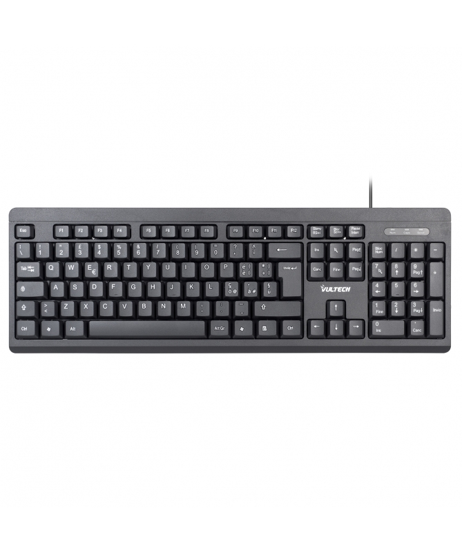 Vultech KEY-609 keyboard Office USB QWERTY Italian Black – image 1