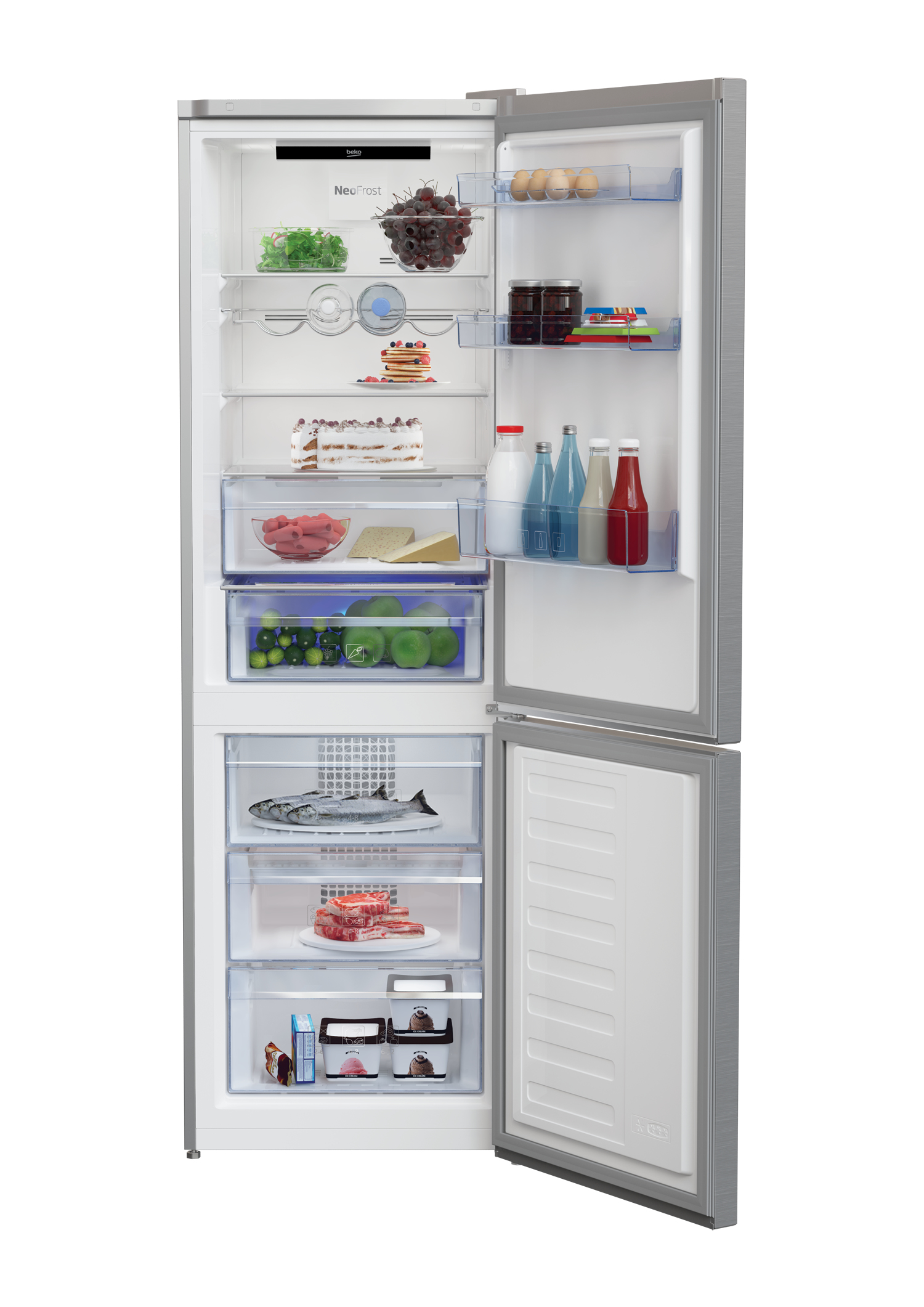 Beko MCNA366E30ZXB fridge-freezer Freestanding – image 3