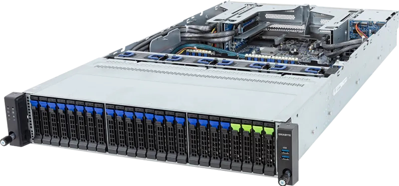 GIGABYTE R283-S92-AAJ4 Intel C741 LGA 4677 (Socket E) Rack (2U) Black, Steel