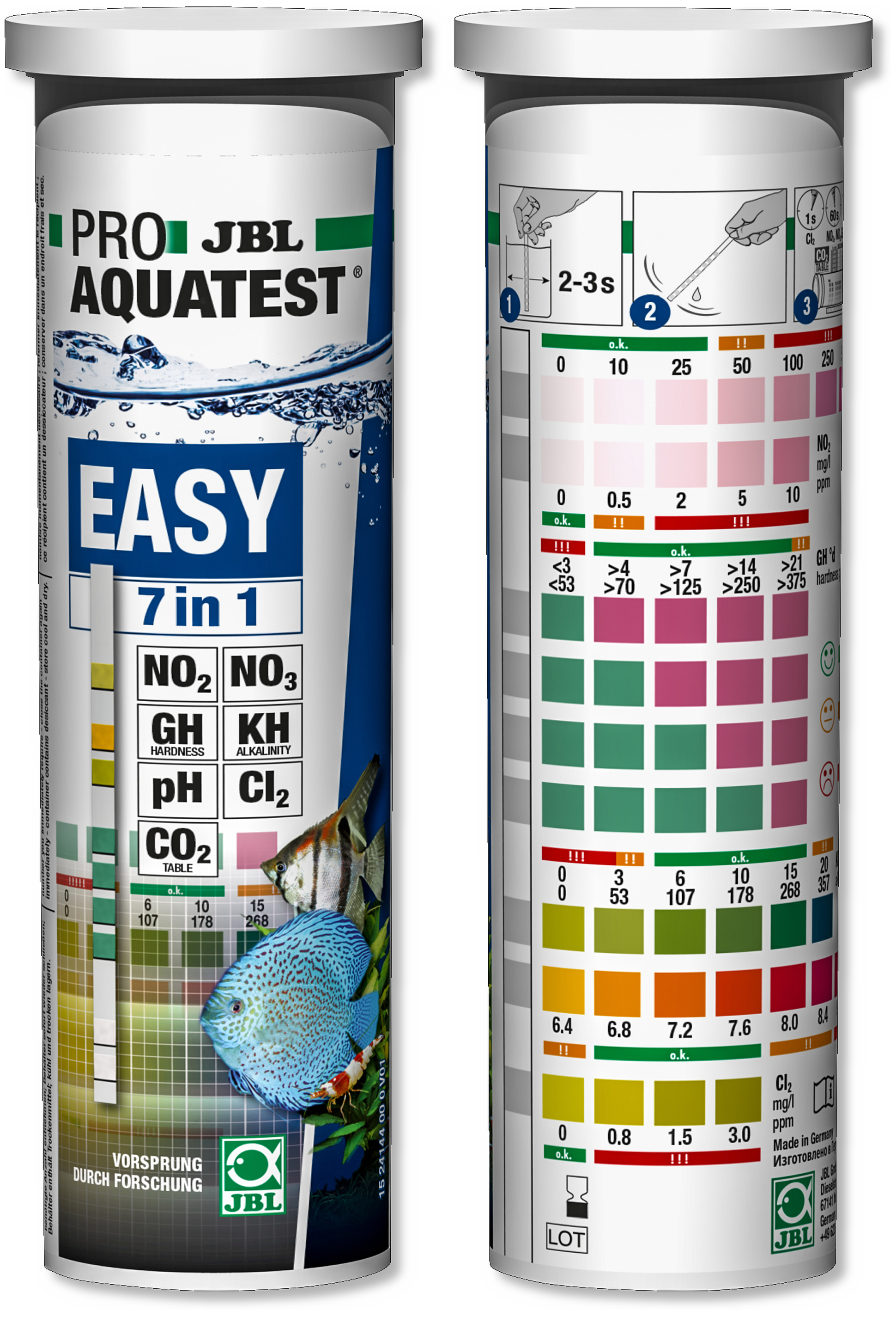 Resim JBL ProAquaTest Easy 7in1 Su Test Şeritleri