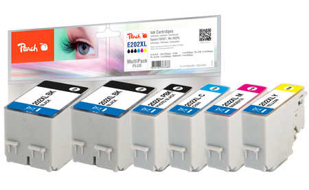 Peach PI200-683 ink cartridge 6 pc(s) Compatible High (XL) Yield Black, Cyan, Magenta, Yellow