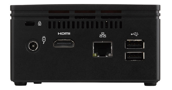 GIGABYTE GB-BXBT-2807-250/4 PC/workstation barebone UCFF Black N2807 BGA 1170 – image 3