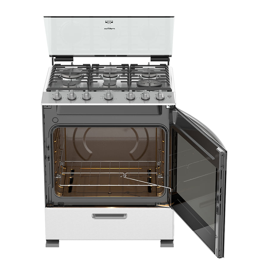 Whirlpool WFR7100S cooker Freestanding cooker Gas Grey – image 3