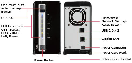 QNAP VS-2004L network video recorder Black – image 5