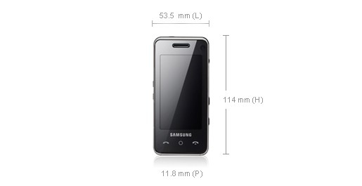Samsung SGH-F490 8.38 cm (3.3") 880 mAh Black – image 2