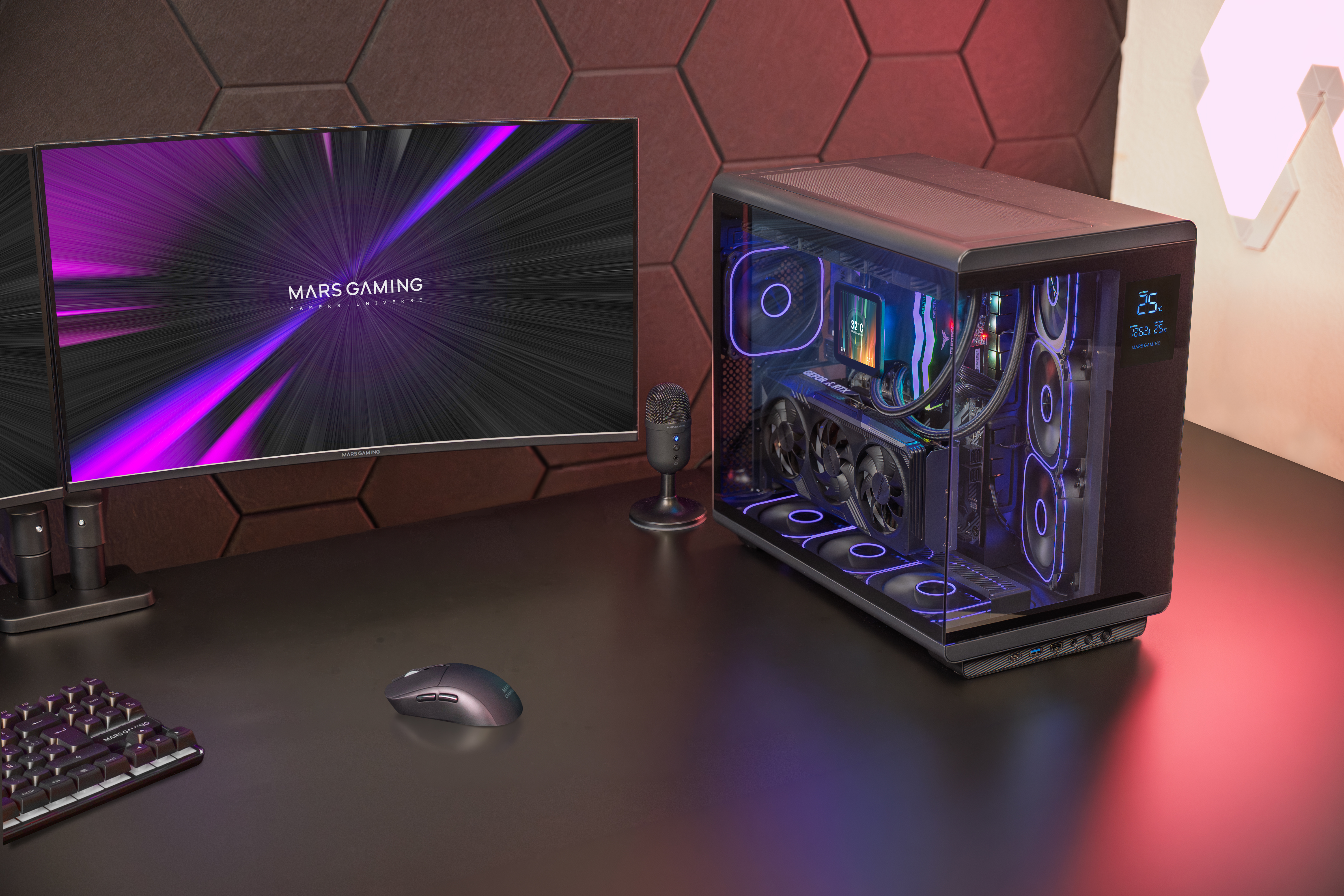 Mars Gaming MCREVPRO computer case Midi Tower Black image 16