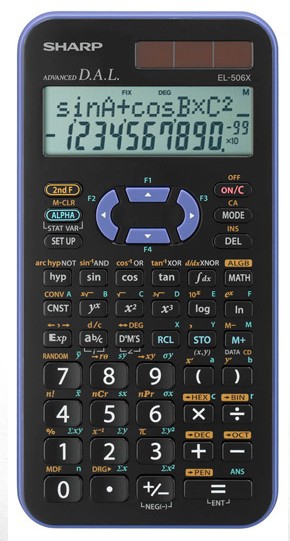 Sharp EL-506XB calculator Pocket Scientific Black, Violet