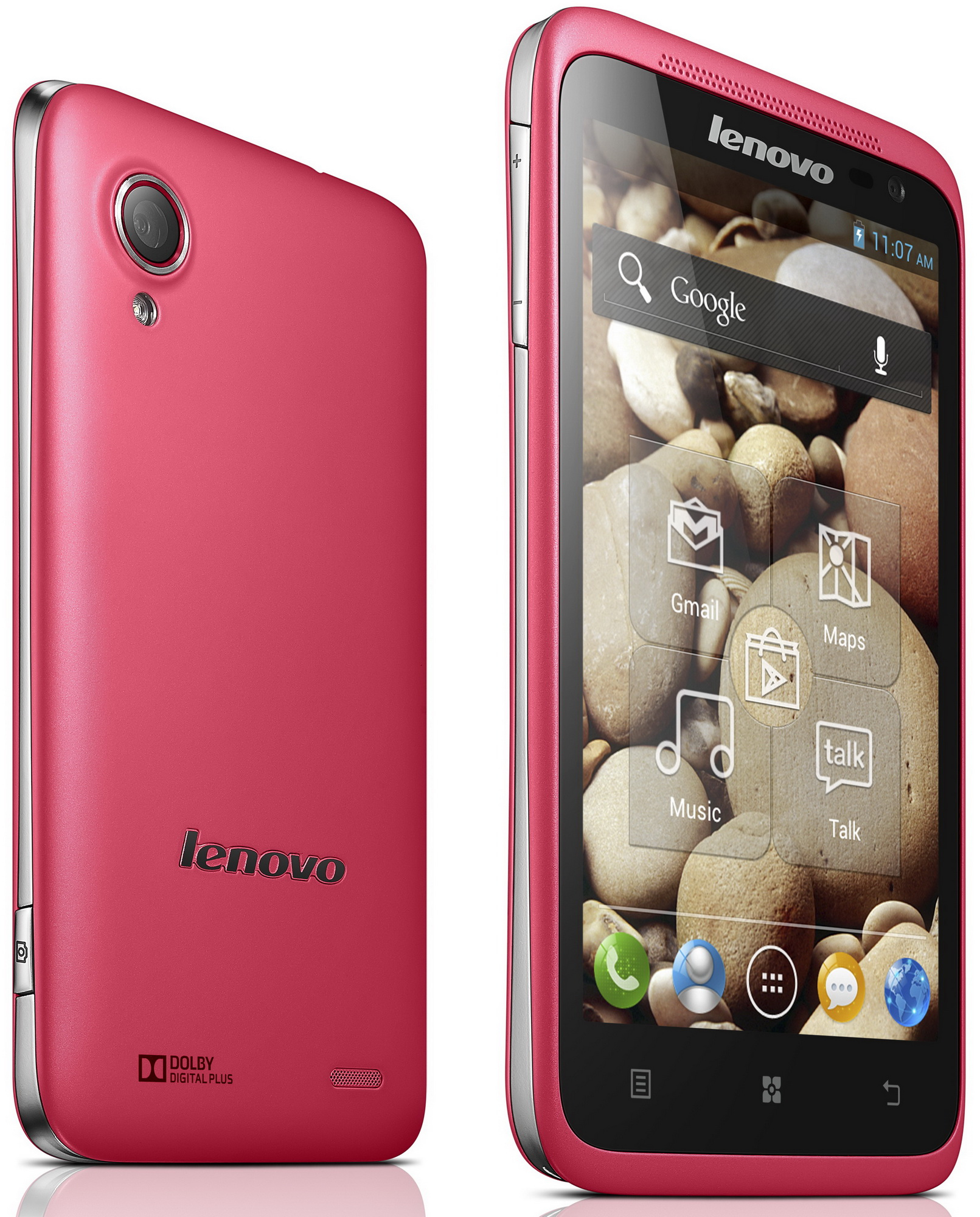 Lenovo S720 11.4 cm (4.5") Dual SIM Android 4.0 3G 0.5 GB 2000 mAh Pink