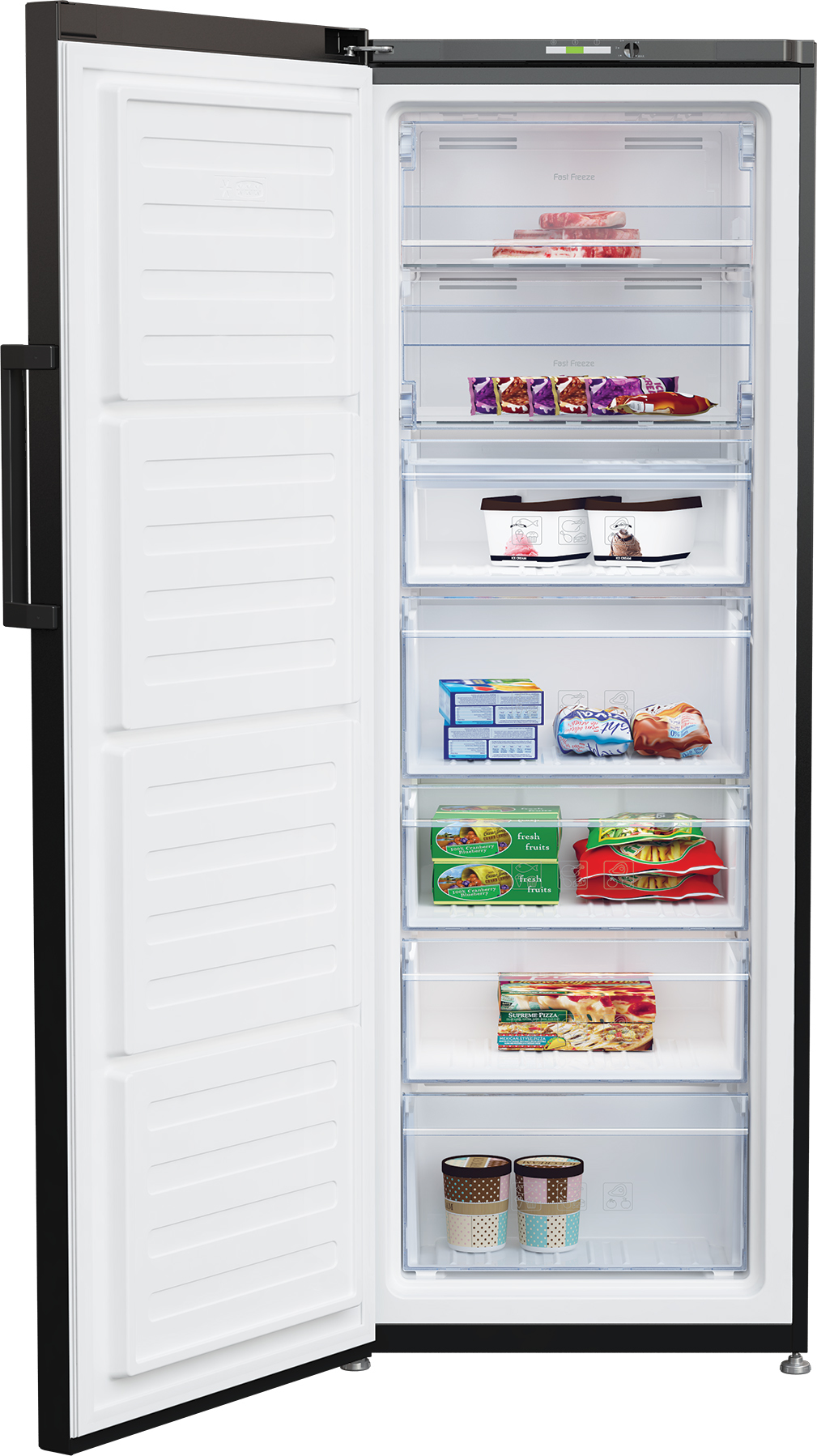 Beko FFP3671B Freestanding Tall Frost Free Freezer with Freezer Guard – image 3