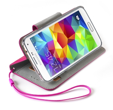 Celly GLAGEGS5FX mobile phone case Folio Pink – image 2