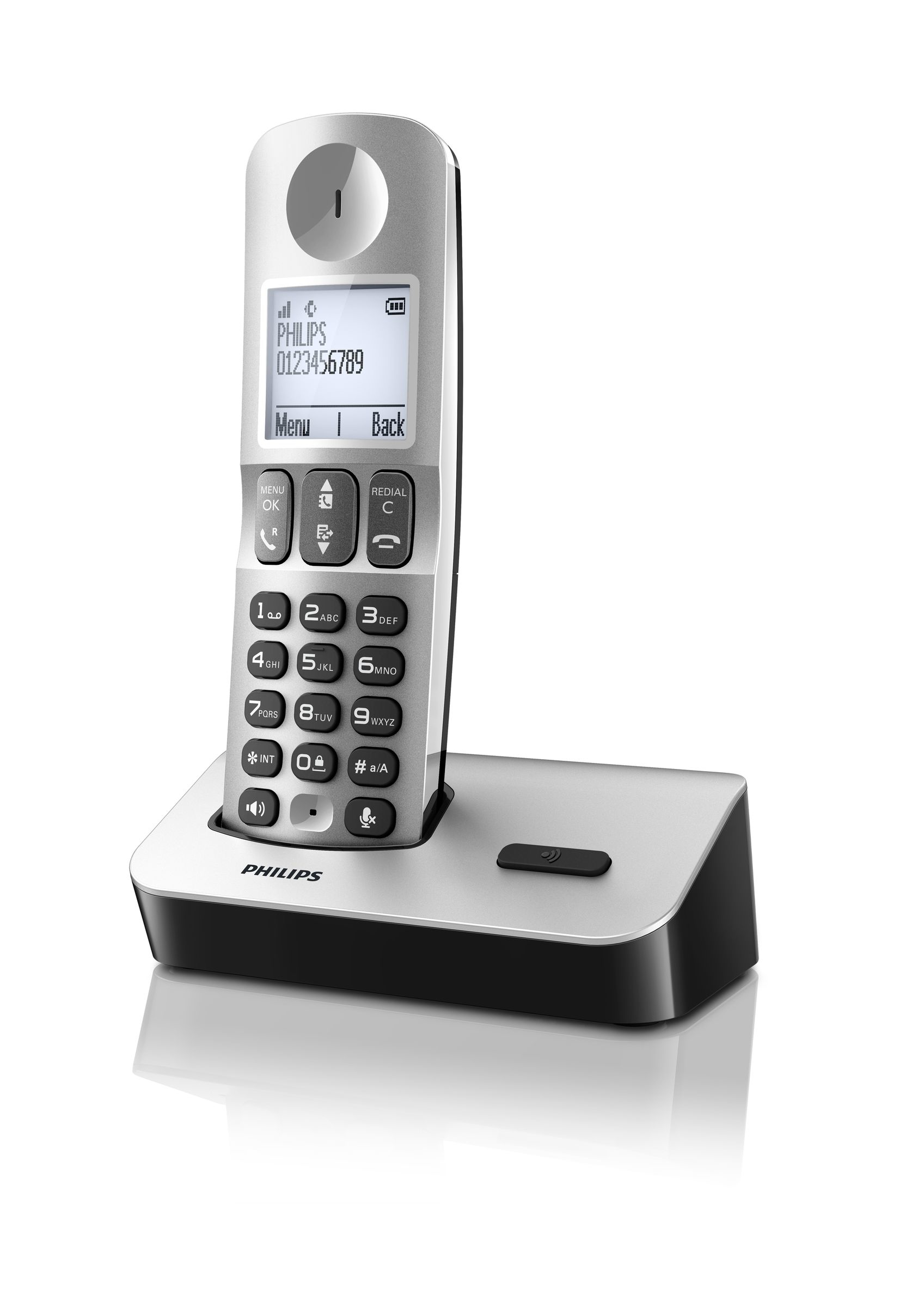 Philips D4001S/38 telephone DECT telephone Caller ID Black, Silver – image 1