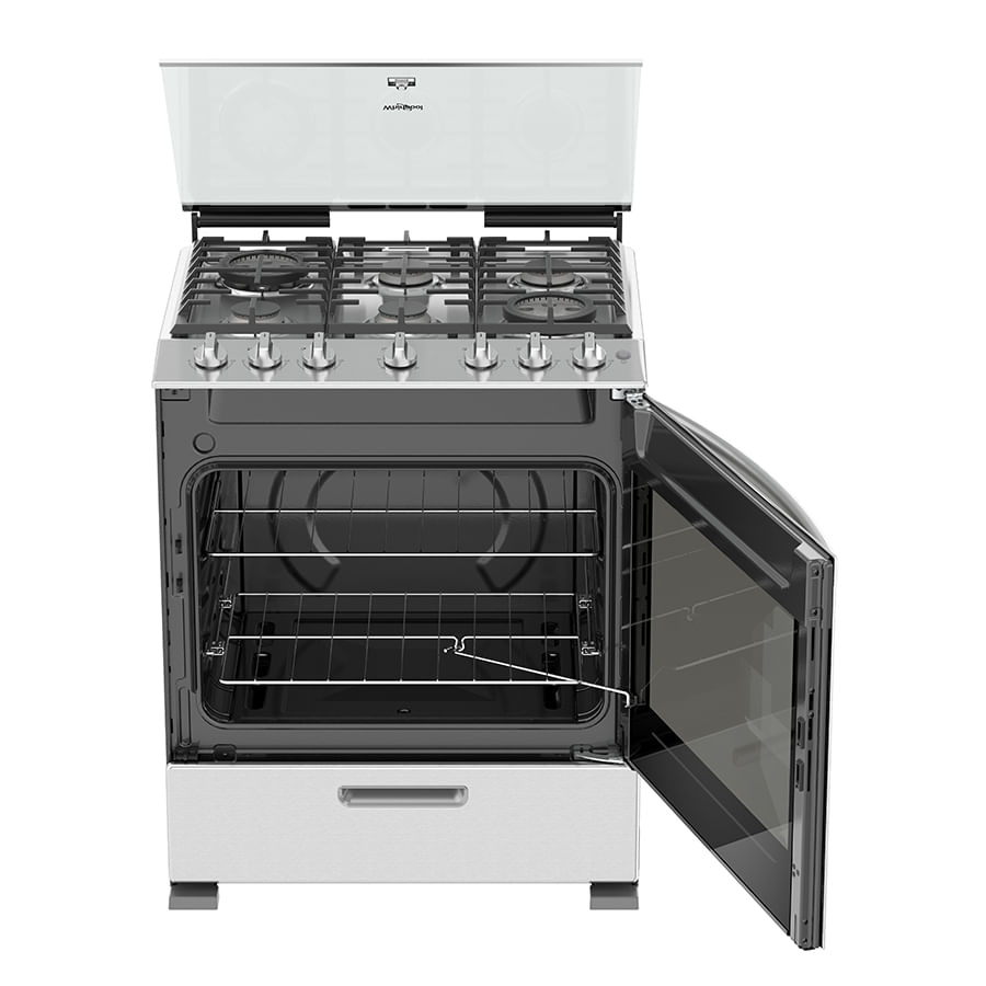 Whirlpool WFR7200S cooker Freestanding cooker Gas Grey – image 2