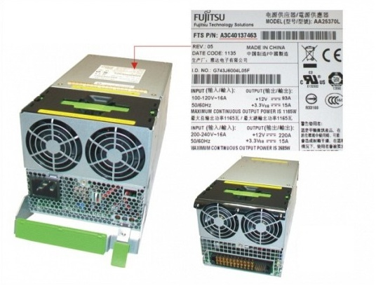 Fujitsu S26113-F606-L250 power supply unit