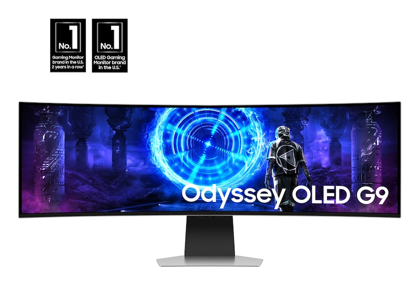 Samsung LS49DG956SNXGO computer monitor 124.5 cm (49″) 5120 x 1440 pixels Dual QHD OLED Silver image 4