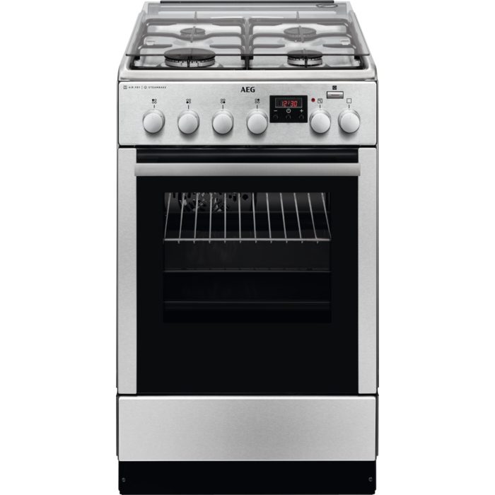 AEG CKB56470BX Freestanding cooker Electric Gas Stainless steel – image 1