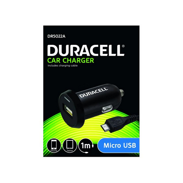 Duracell DR5022A mobile device charger Mobile phone, Smartphone Black DC Auto