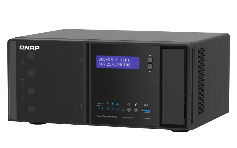 QNAP QGD-3014-16PT-8G network switch Managed Gigabit Ethernet (10/100/1000) Power over Ethernet (PoE) Black – image 5