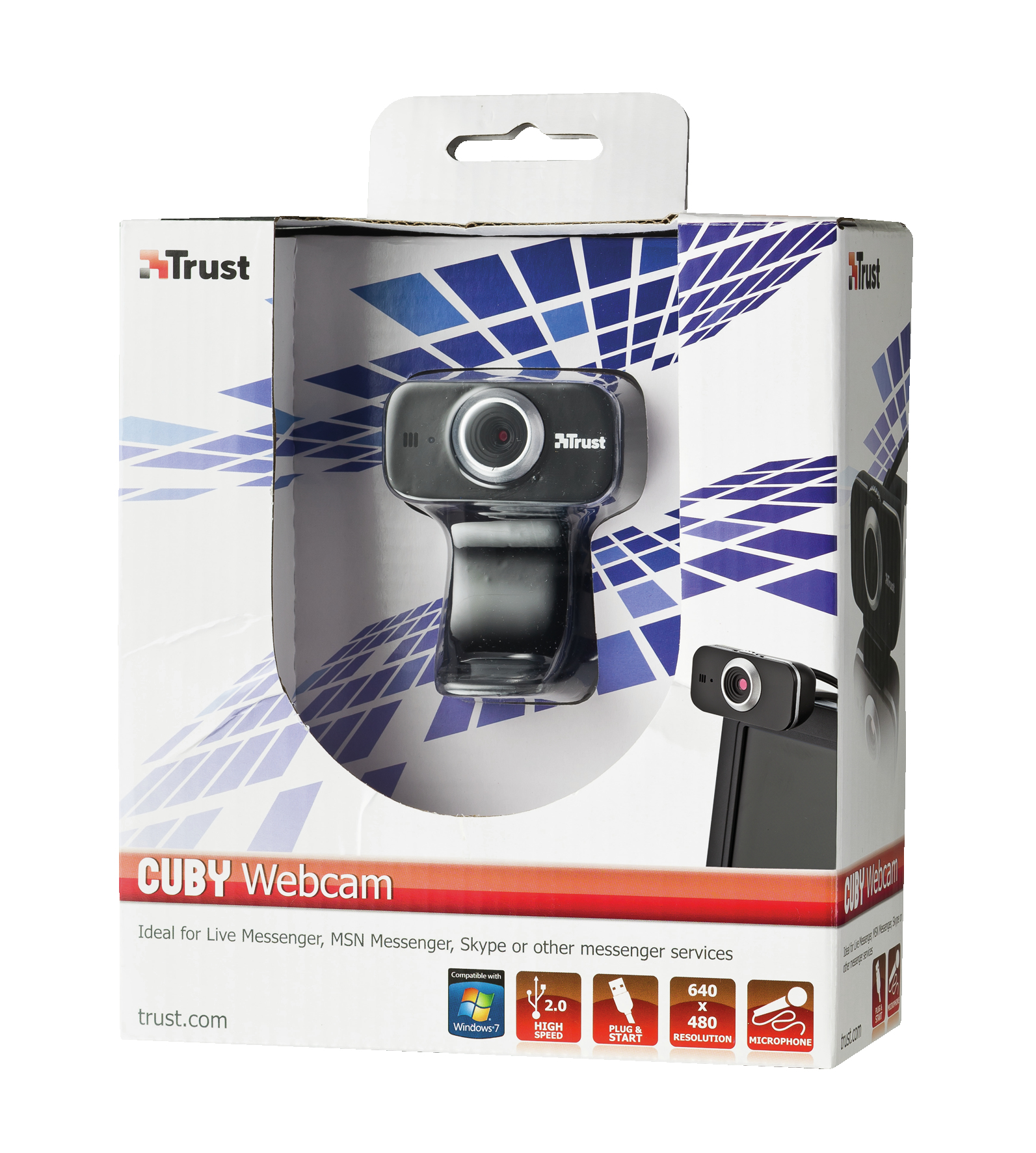 Trust Cuby webcam 640 x 480 pixels Black – image 4