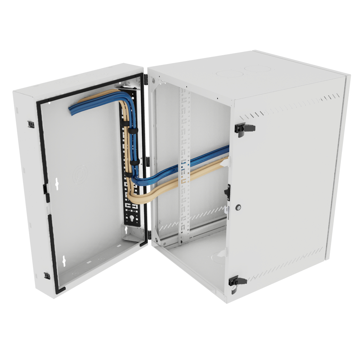 Vertiv VR Rack GL36WMCMP-W-SC-00-CM rack cabinet 19U Wall mounted rack White – image 3