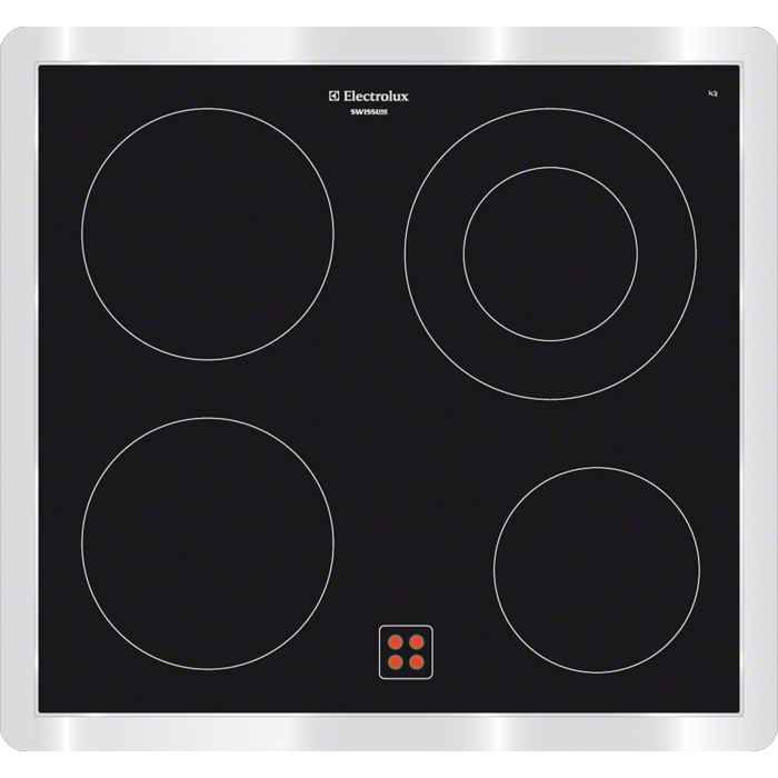 Electrolux GK56PPLRCN Black Built-in Ceramic hob 4 zone(s)